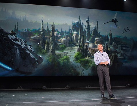 Walt Disney chairman & CEO Bob Iger unveiled plans for the Star Wars attractions earlier this year