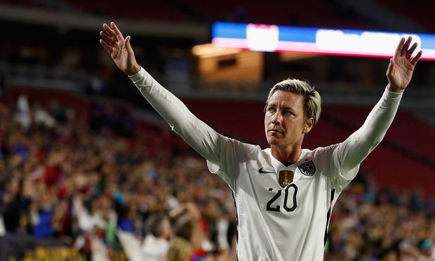 Coach Ryan Congratulates Former Player Abby Wambach