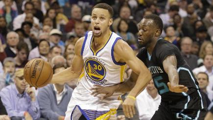 Last season's MVP Stephen Curry was once again in inspired form for the Golden State Warriors