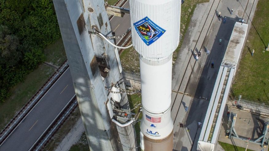 United Launch Alliance an Atlas V rocket carrying the Orbital ATK Cygnus spacecraft is rolled from the Vertical Integration Facility to a launch pad at the Cape Canaveral Air Force Station in Cape Canaveral Fla. on Wednes