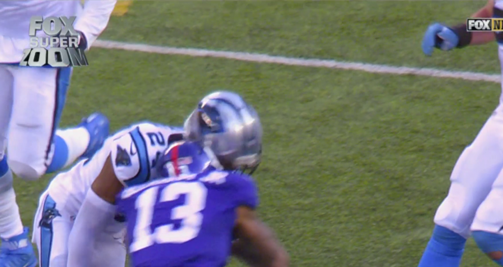 Odell Beckham cheap shot on Josh Norman