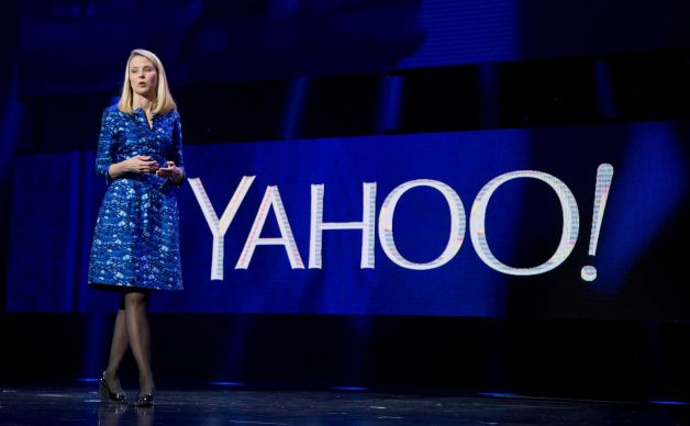 Yahoo president and CEO Marissa Mayer speaks during the International Consumer Electronics Show in Las Vegas. Yahoo announced Wednesday Dec. 9 2015 it is scrapping its original plan to spin off its prized stake