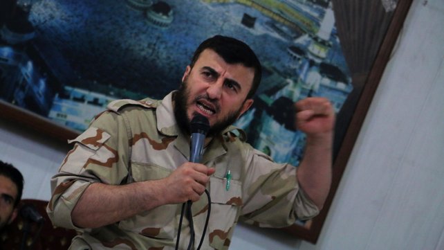 Zahran Alloush head of the Jaish al Islam Syrian rebel group