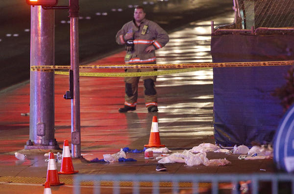 Car ploughs into crowd near Miss Universe pageant in Las Vegas