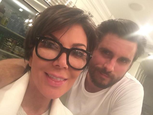 Kris Jenner posted a Instagram selfie with Scott Disick on Monday