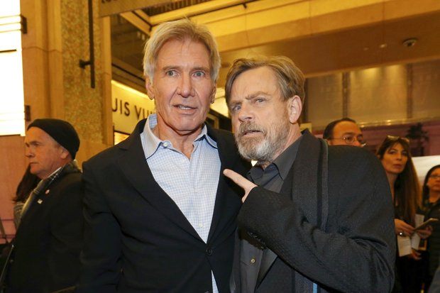 Harrison Ford and Mark Hamill at the world premiere of Star Wars The Force Awakens
Reuters