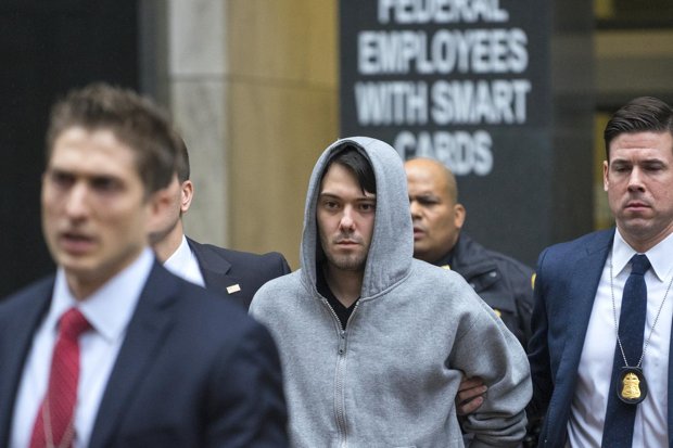 Martin Shkreli is escorted by law enforcement agents in New York
AP:Associated Press