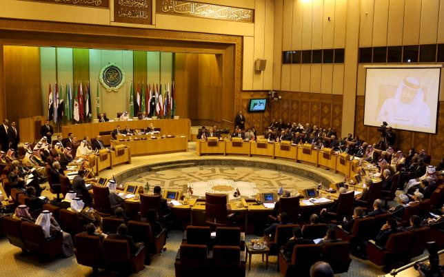 A general view of the Arab foreign minister's meeting at the Arab League in Cairo Egypt