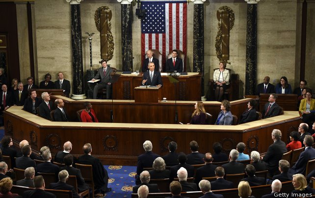 A joint session of Congress heard Mr Obama speak of his vision for the United States