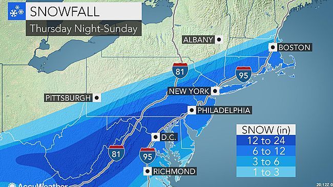 A winter storm watch has been issued for New Jersey eastern Pennsylvania and Delaware as a strong nor'easter heads toward the region