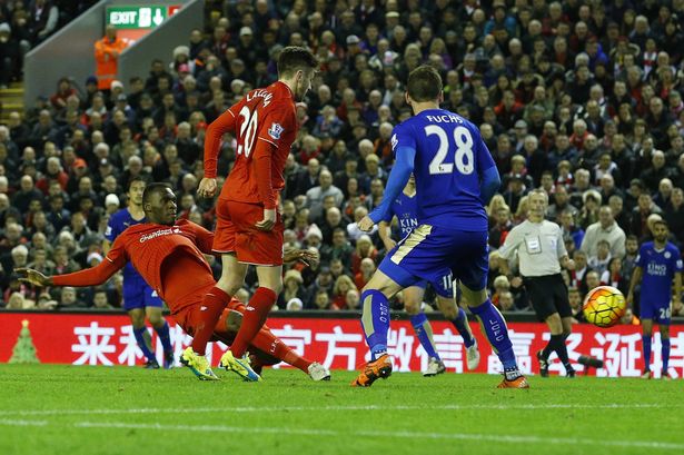 Christian Benteke scores the opening goal