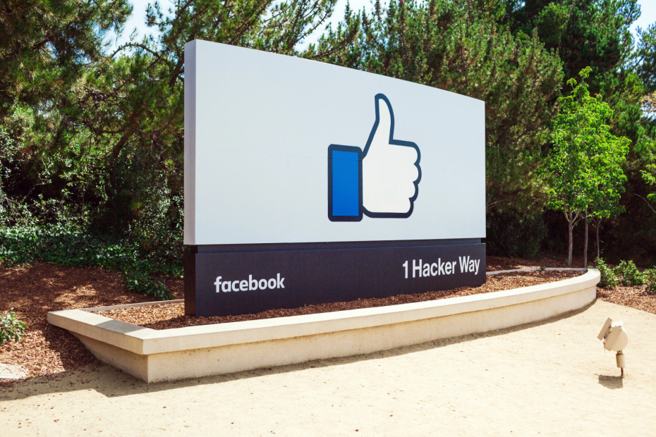 Facebook's iconic sign on display outside its Menlo Park Calif. headquarters