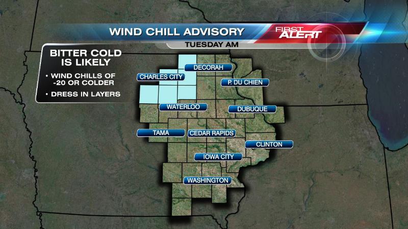 Very cold...low wind chills Sunday