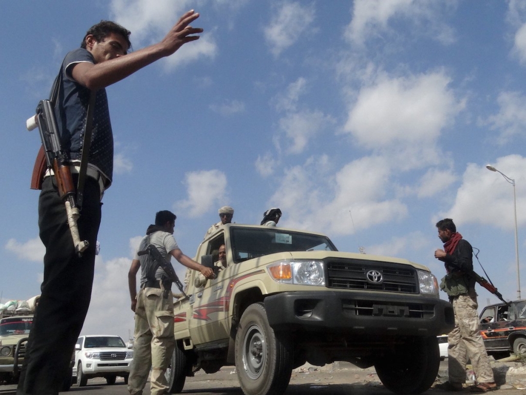 Yemen Aden Popular Committee Fighters Militia