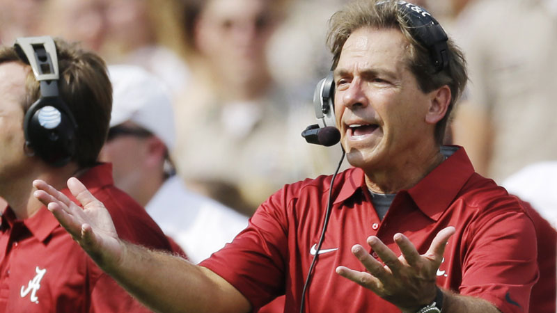 Alabama Head Coach Nick Saban