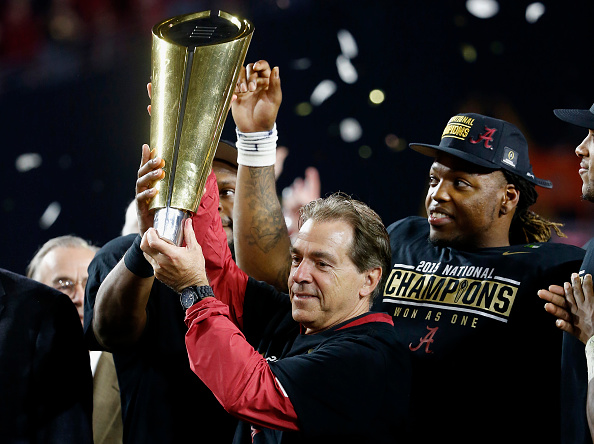 Alabama head coach Nick Saban running back Derrick Henry