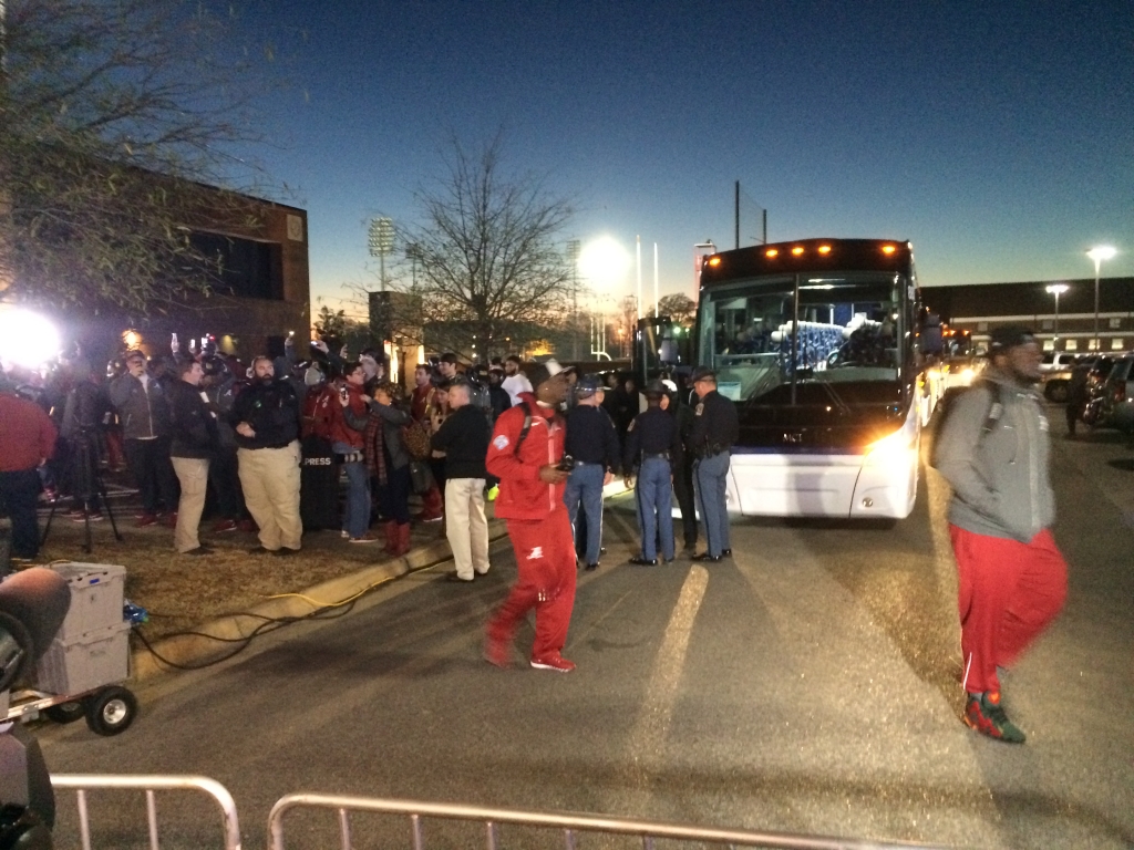 Alabama football team in Tuscaloosa