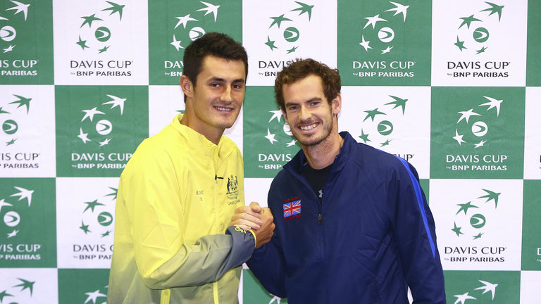 Andy Murray takes on home hope Bernard Tomic on Monday