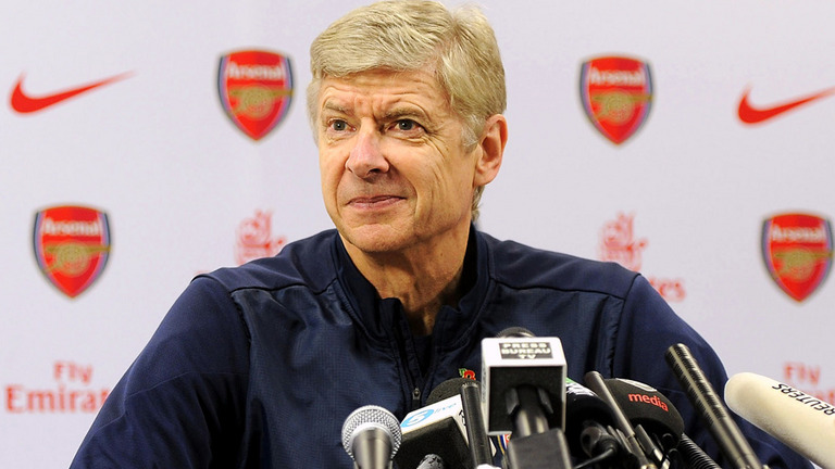 Wenger smiles at prezzer