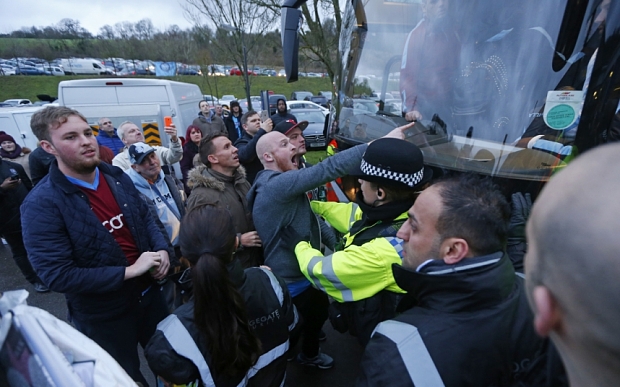 Villa fans turn on the players