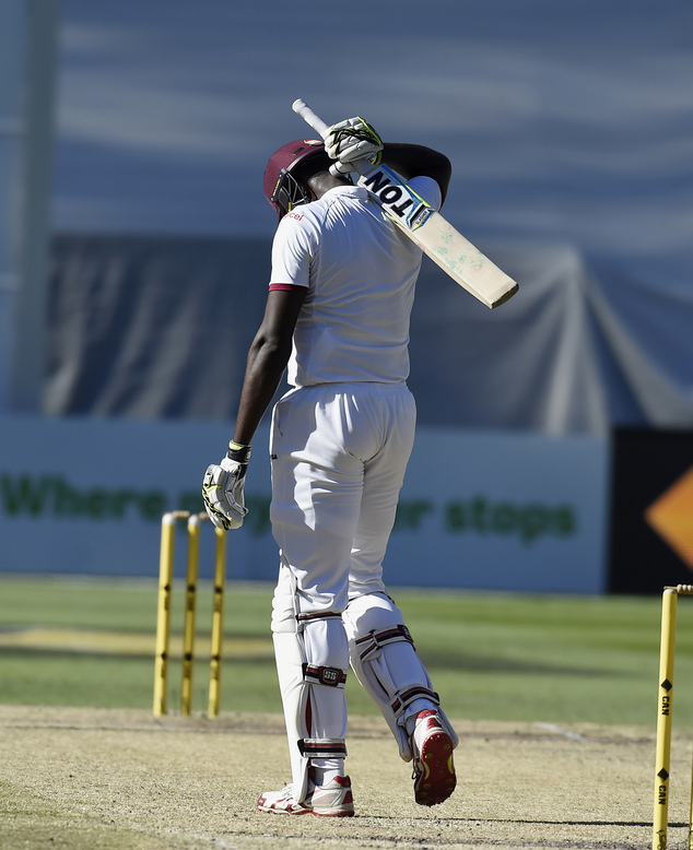 West Indies Jason Holder walks off the pitch after being dismissed by Australia during their cricket test match in Melbourne Australia Tuesday Dec. 29