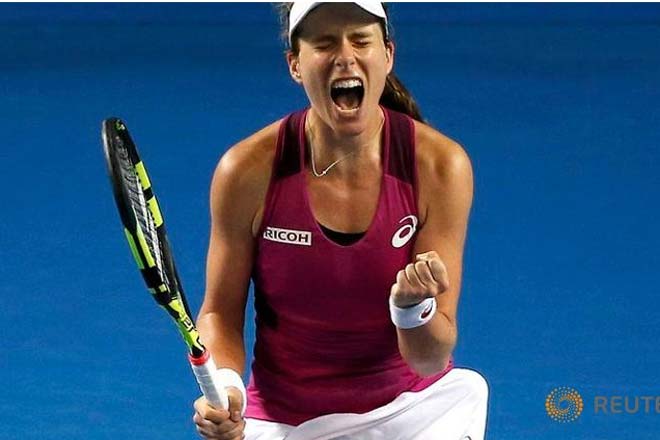 Johanna Konta demolished 66th-ranked Czech Denisa Allertova 6-2 6-2 making her the first British woman to reach the last 16 in Australia since Jo Durie in 1987