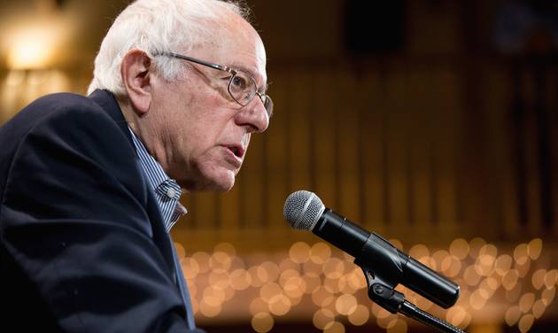 Democratic presidential candidate Sen. Bernie Sanders I-Vt. speaks the Fort Museum Opera House in Fort Dodge Iowa Tuesday Jan. 19 2016