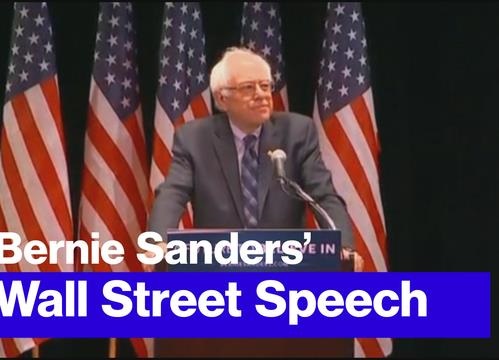 Bernie Sanders Wall Street Plan in Three Minutes