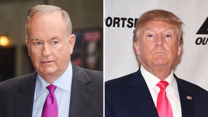 Bill O'Reilly and Donald Trump