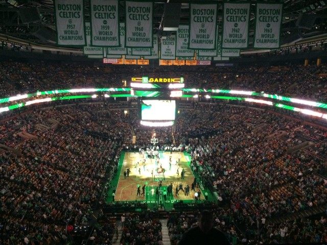 TD Garden Celtics Banners