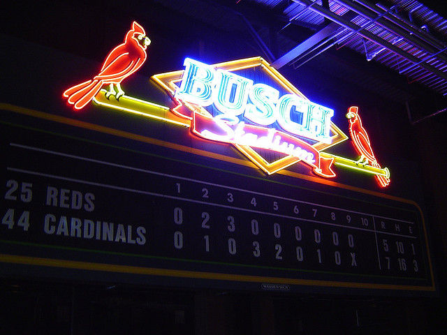 Busch Stadium home to the St. Louis