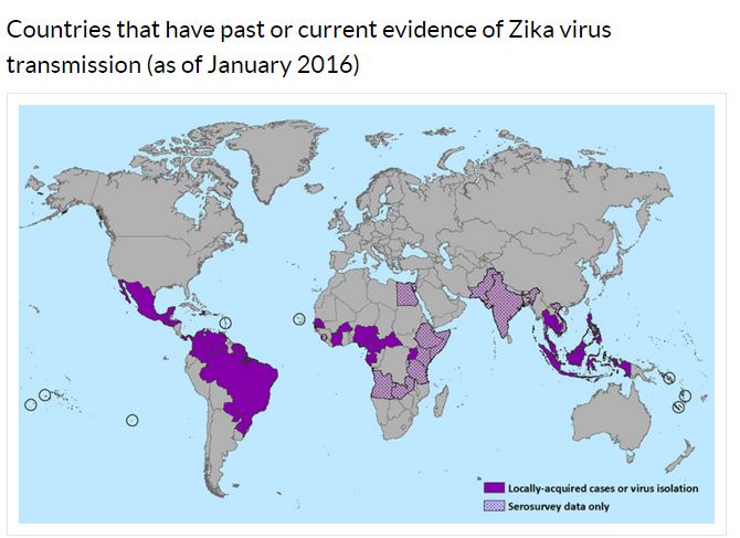 CDC zika map