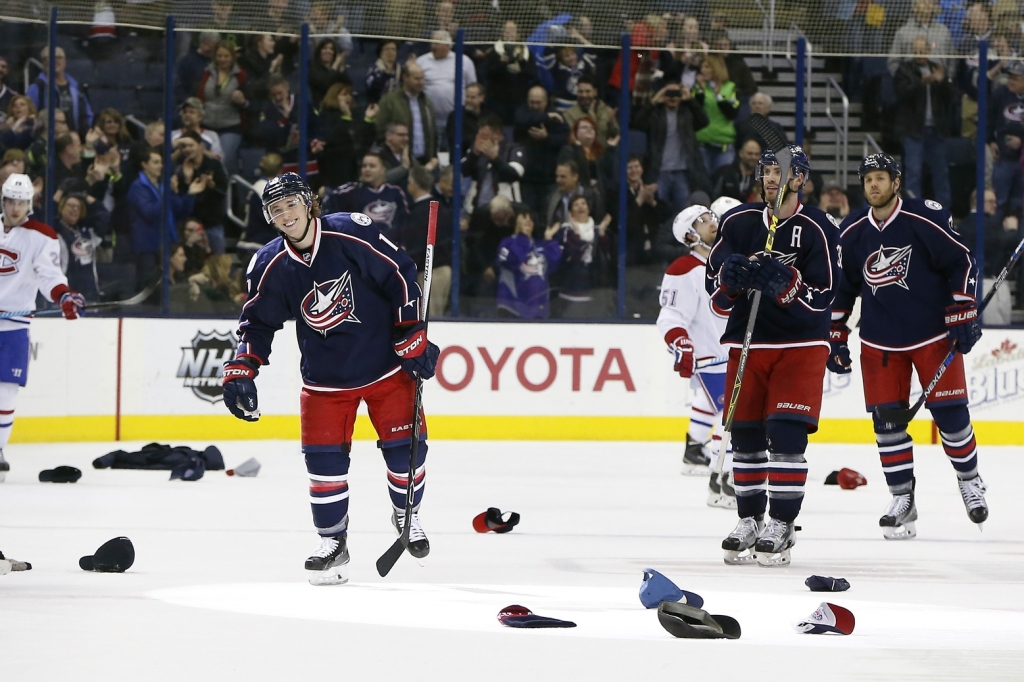 Cam Atkinson's Hat Trick Means This Girl Gets a Puppy