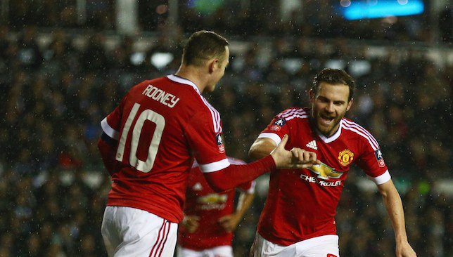 Celebrations Juan Mata finishes the scoring