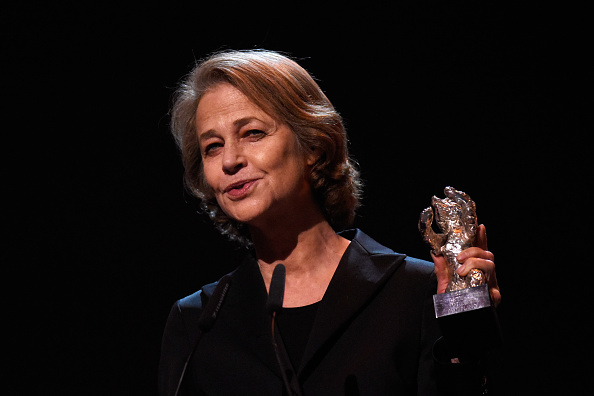 Charlotte Rampling accepts the silver bear for best actress for '45 Years&#039 on stage during the Closing Ceremony of the 65th Berlinale International Film Festival at Berlinale Palace