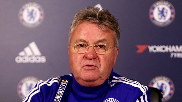 Guus Hiddink'We all like to look forward and to the top of the table but also don't be unrealistic- you're six points off the line of relegation. That's also a fact