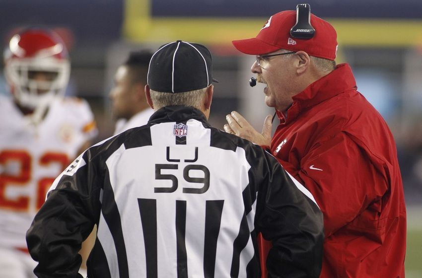 Chiefs Andy Reid says headsets malfunctioned in New England