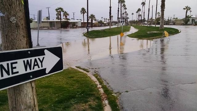 Rain in Thousand Palms