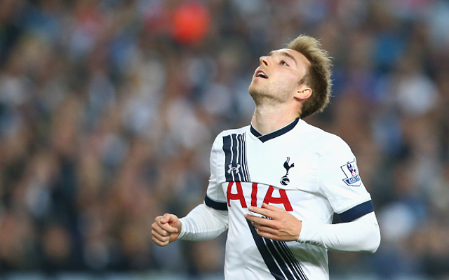 Christian Eriksen goal video Composed finish from Tottenham star after Kasper Schmeichel error