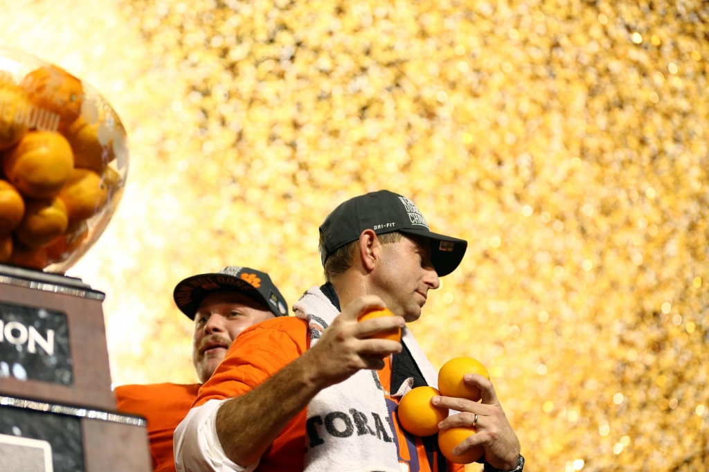 Clemson took the Orange Bowl 37-17		Steve Mitchell-USA TODAY Sports