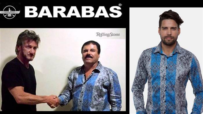 Courtesy of Barabas	


  A look at the brand's website today featuring 'El Chapo.&#x27