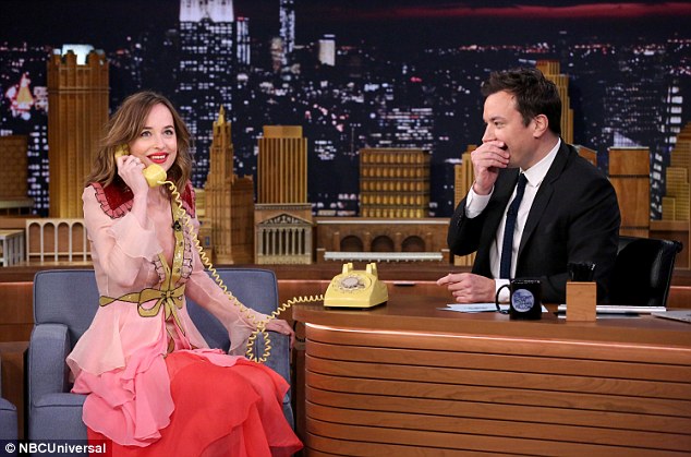 On the line As well as chatting about the new film How To Be Single Dakota taught Jimmy a new game she played with her famous family over the holiday- The Acting Game