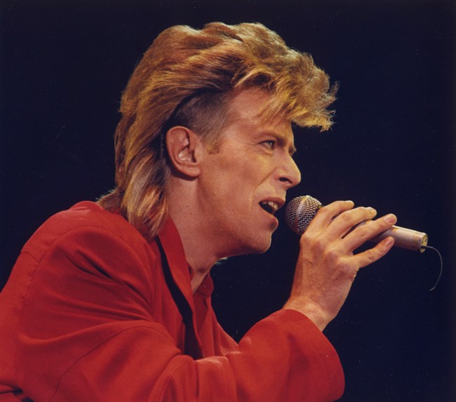 David Bowie sings during his concert at the Canadian National Exhibition Toronto Ont. Monday Aug. 24 1987. Bowie was a musical explorer who dared to tread where few others would said the founder of La La La Human Steps the Montreal-based dance grou