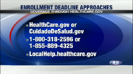 The deadline to enroll in healthcare coverage through