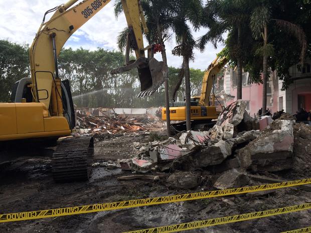 Demolition at Pablo Escobar's Miami Beach Home