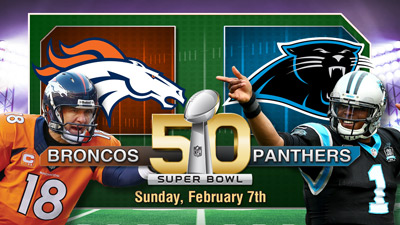 Denver Broncos Carolina Panthers advance to Super Bowl 50