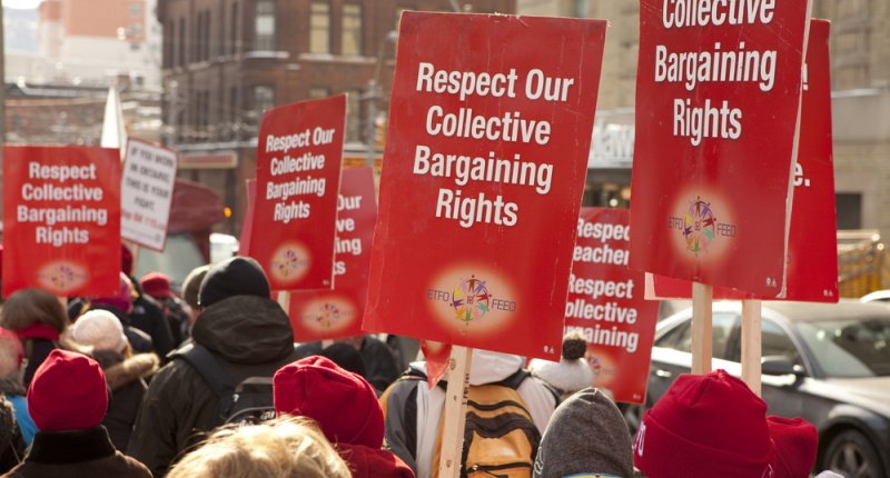 Teachers on strike