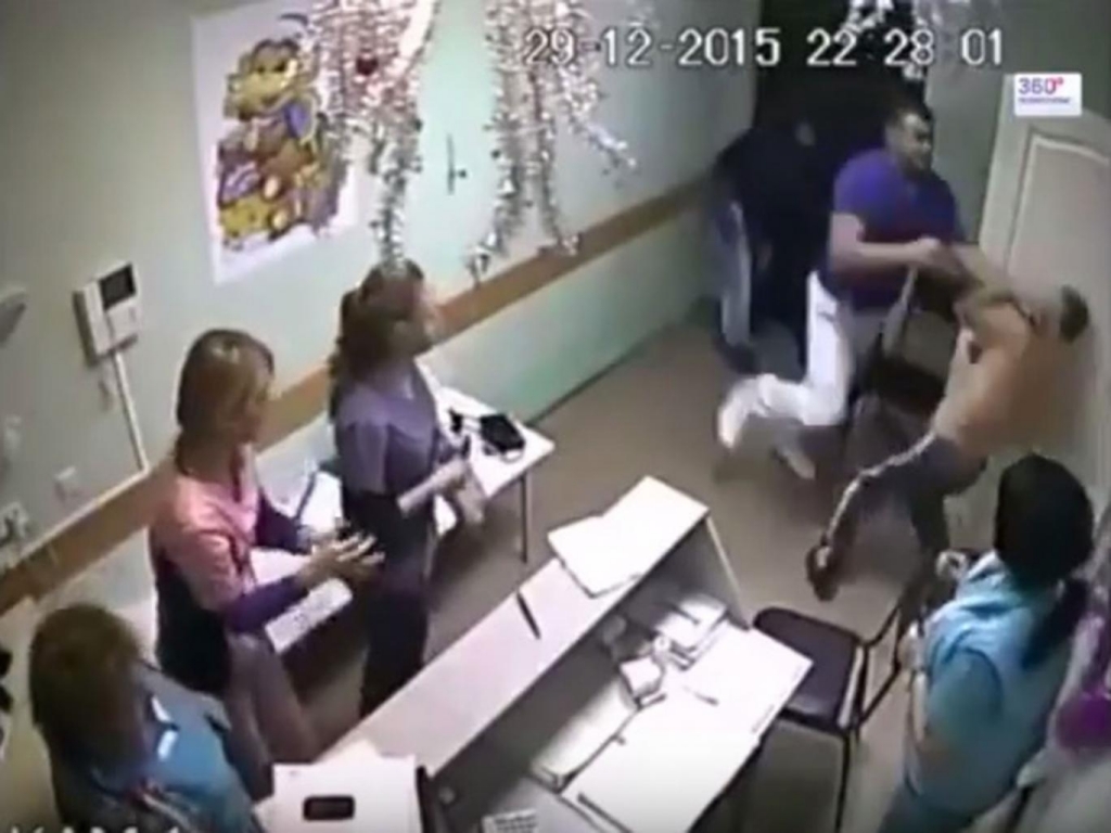 Doctor caught on camera punching patient to death