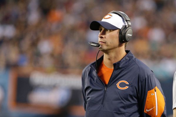 Chicago Bears offensive coordinator Adam Gase during