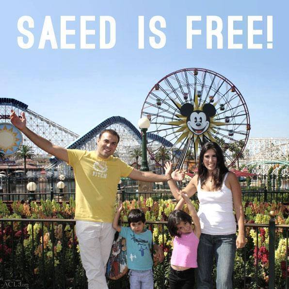 American pastor Saeed Abedini's wife thanks everyone after his release from Iran prison